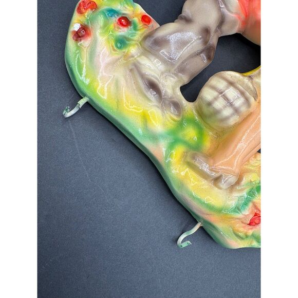 Vintage Jack & Jill Boy Girl Kissing Chalkware Wall Decor - Picture 5 of 8